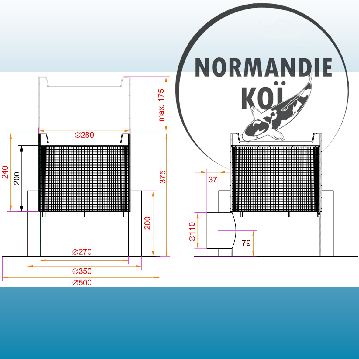 AquaForte Inox Bioskimmer  Ø110