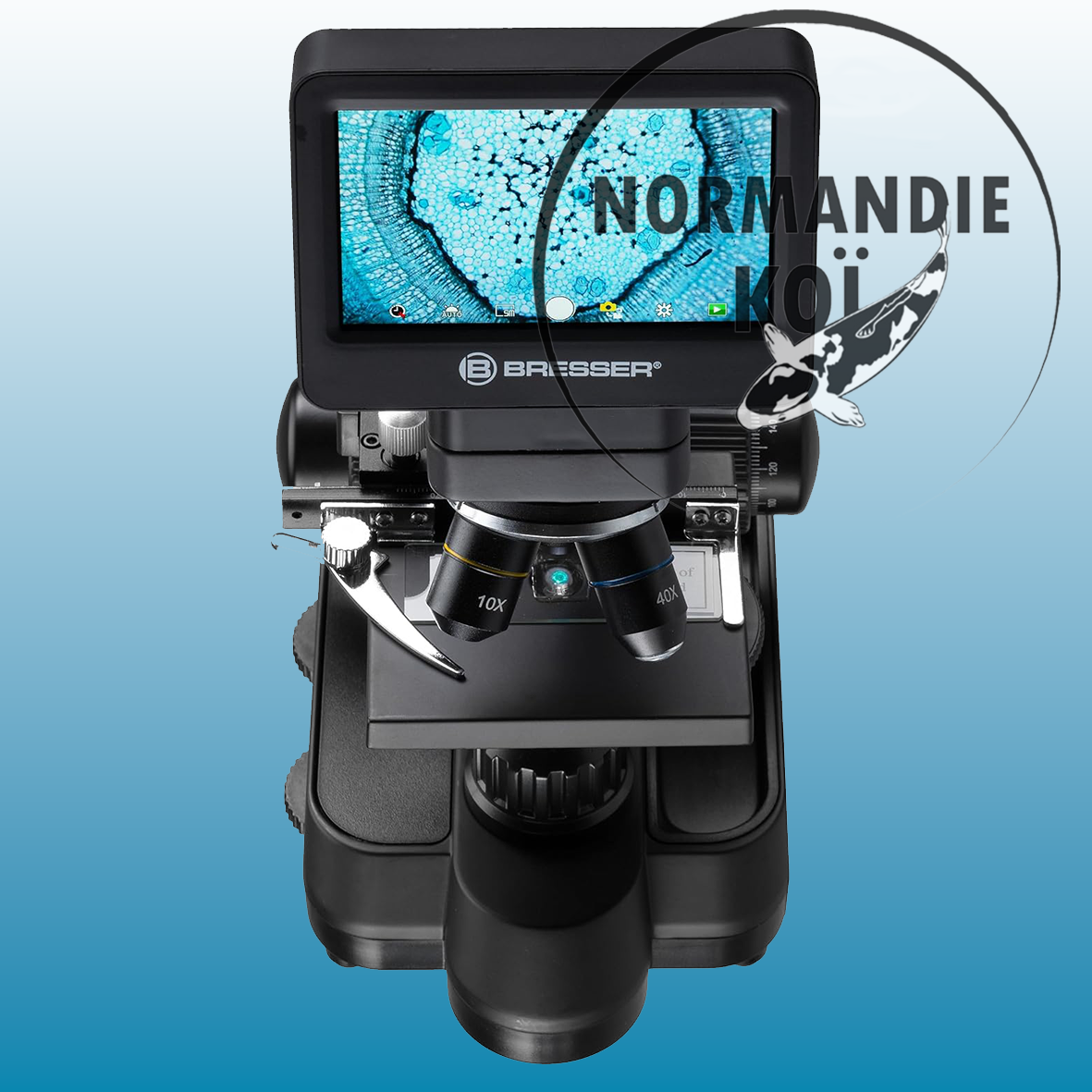 Bresser Biolux Touch 5 MP – Microscope numérique LCD avec HDMI, USB et SD
