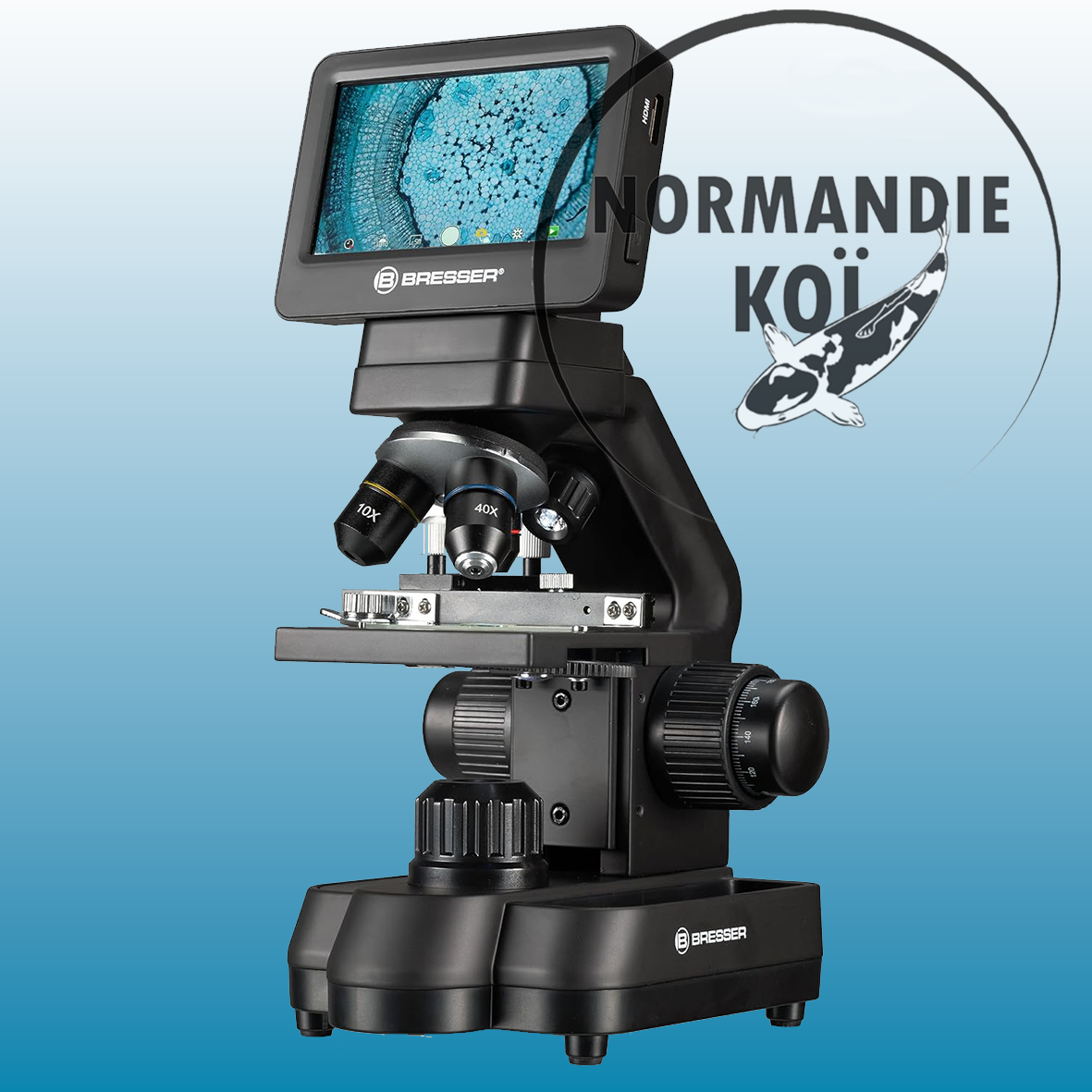 Bresser Biolux Touch 5 MP – Microscope numérique LCD avec HDMI, USB et SD