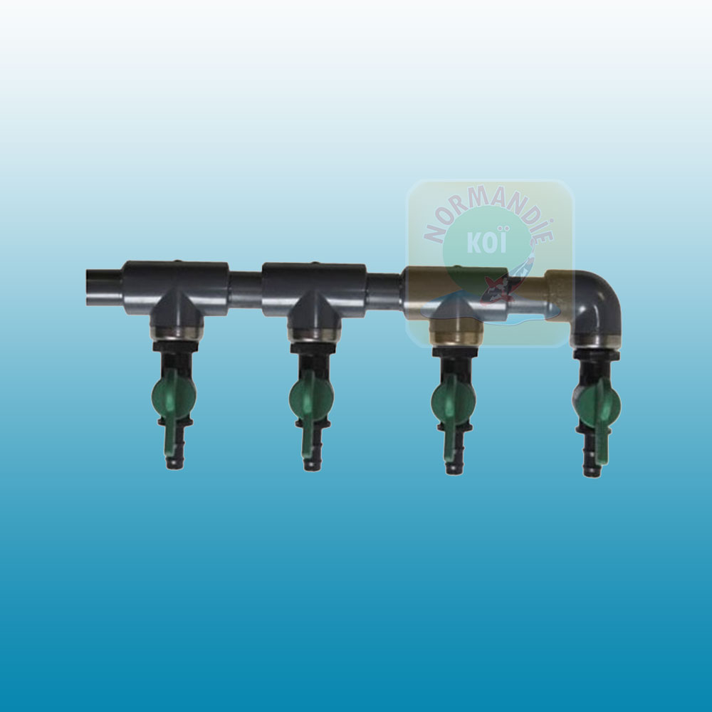 Diviseur plastique avec vannes 9 mm