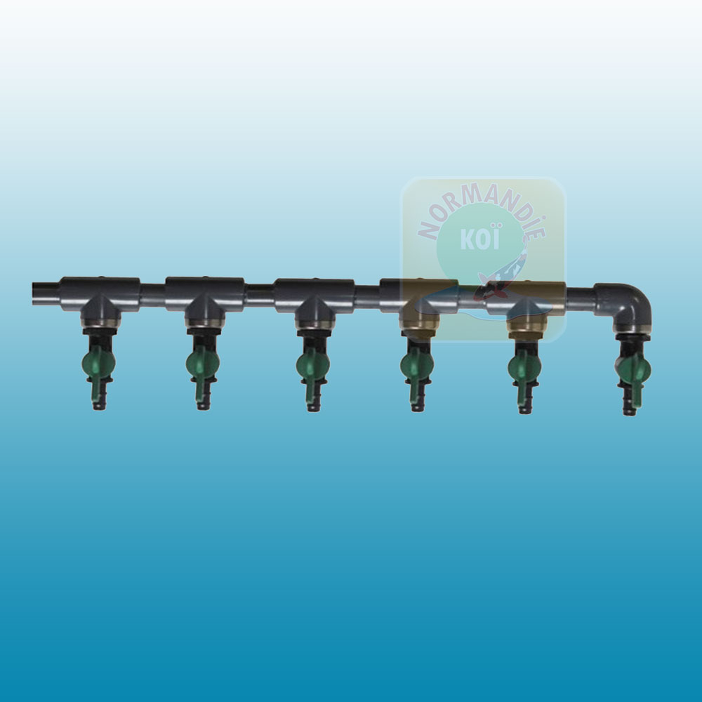 Diviseur plastique avec vannes 9 mm