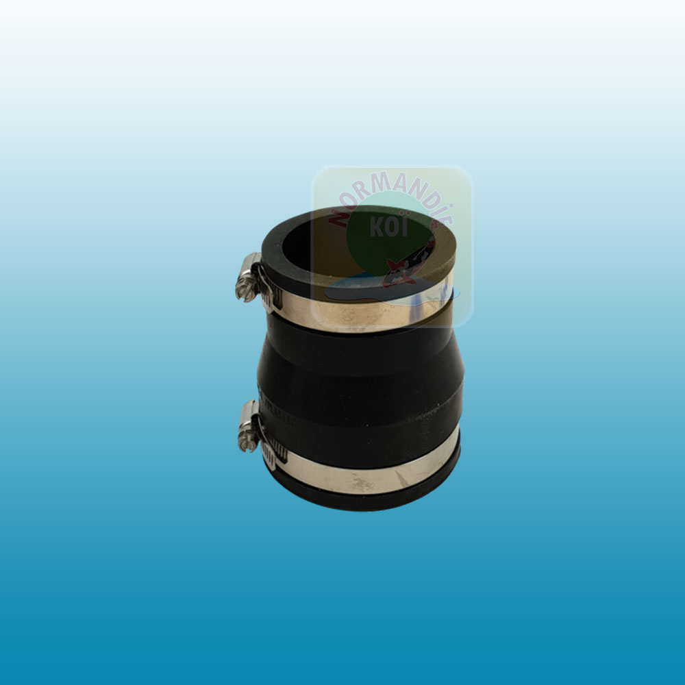 Manchon En Caoutchouc Flexible Diamètre 60 Mm - Avec Colliers Acier Inox - Pour Tuyau Ventilation, Filtre à Charbon
