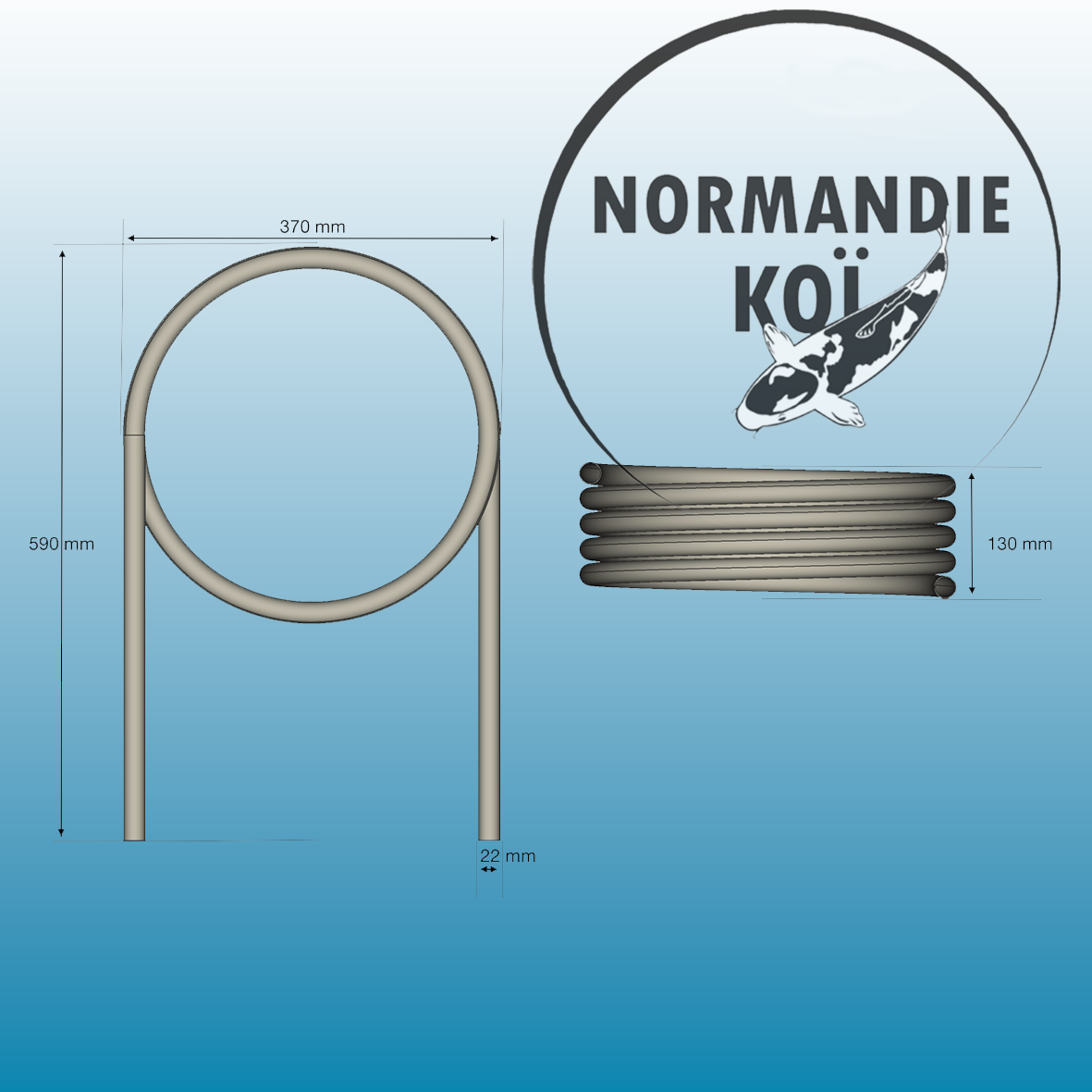 Échangeur de chaleur Air-Aqua INOX 15 et 30 kW