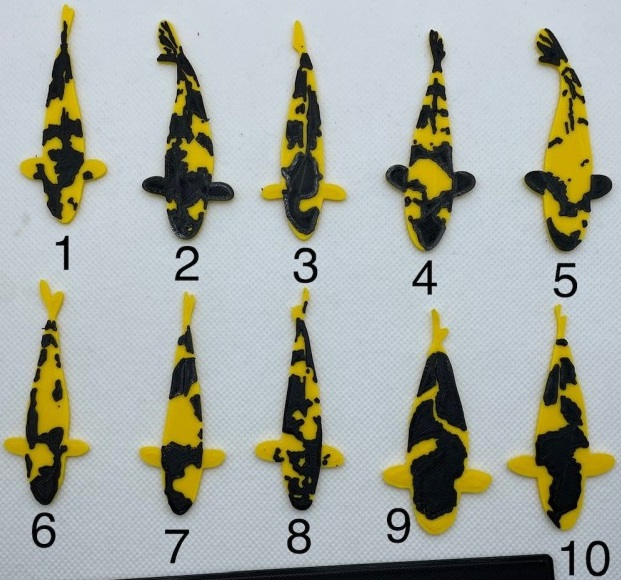 Carpe Koi Ki Utsuri aimant 7cm
