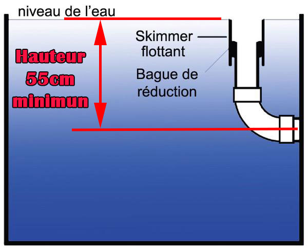 Skimmer  flottant noir