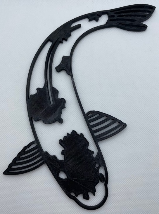 Carpe Koi décorative 20/22 cm à Fixer