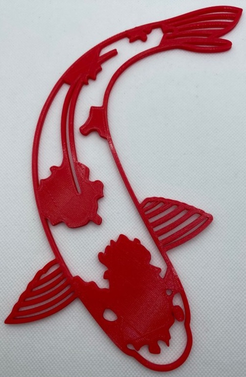 Carpe Koi décorative 20/22 cm à Fixer