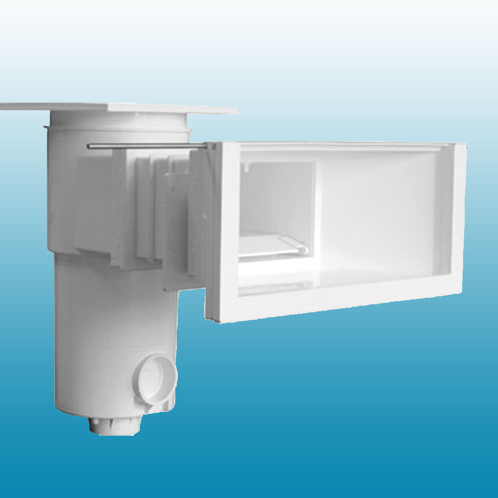 Skimmer miroir grande meurtrière + allonge (blanc)