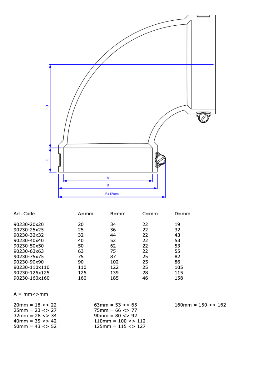 Coude  90° EPDM