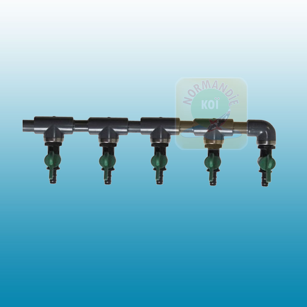 Diviseur plastique avec vannes 9 mm