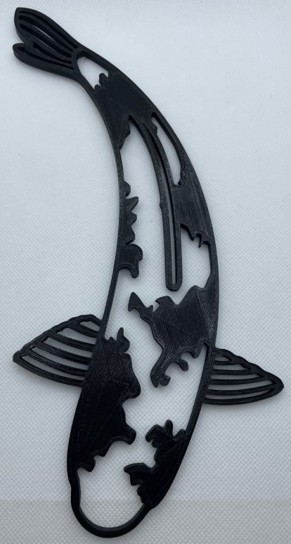 Carpe Koi décorative 20/22 cm à Fixer