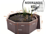 Bassin hors sol 190L avec pompe solaire et bac plantes
