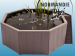 Bassin hors sol 190L avec pompe solaire et bac plantes