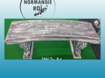 Banc - Koi couple avec fleurs de cerisier 14.1.A
