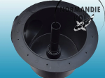 Bonde fond à air EPDM plate
